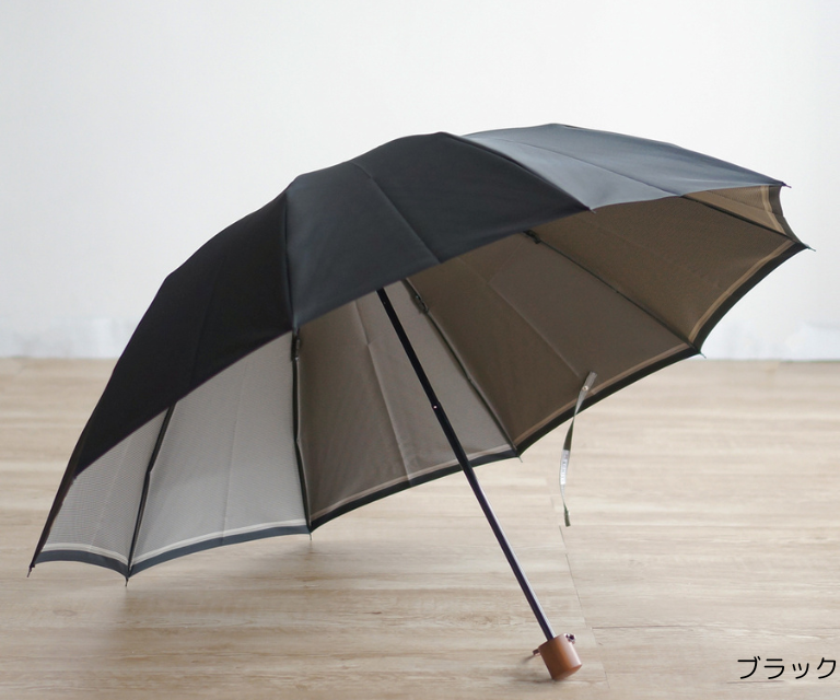 裏縞(うらしま)折り畳み傘60cm10本骨(小宮商店 東日本橋ショップ)