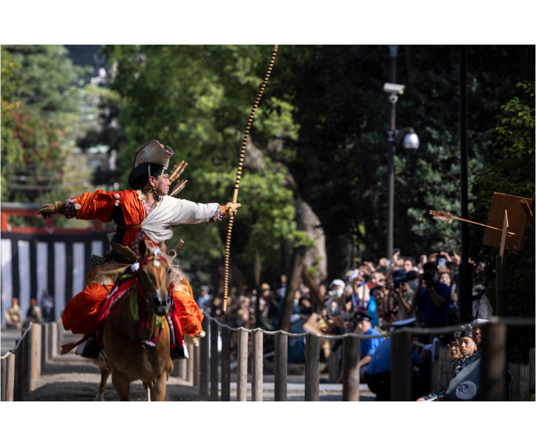 Tokyo Experience the Elegance of Edo : Yabusame (horseback archery) demonstration watching　14:30pm