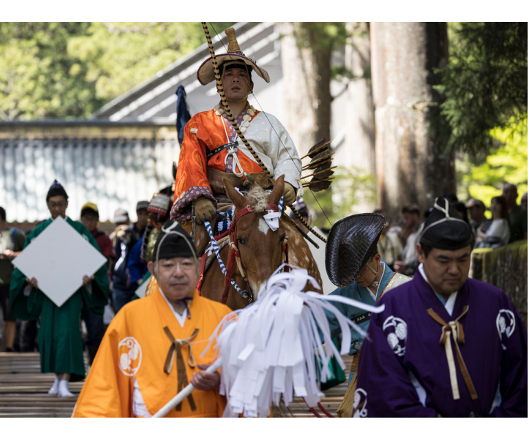 Tokyo Experience the Elegance of Edo : Yabusame (horseback archery) demonstration watching　12:40pm