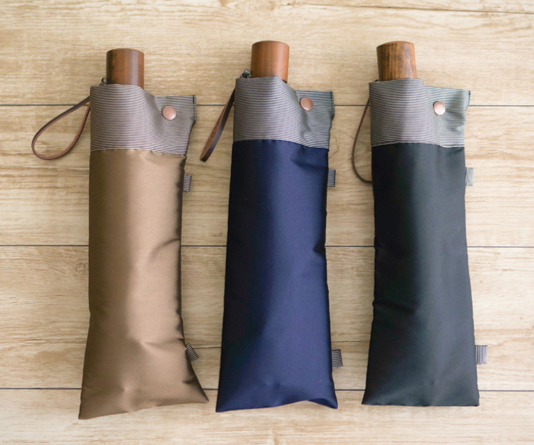 裏縞(うらしま)折り畳み傘60ｃｍ10本骨（小宮商店　東日本橋ショップ）